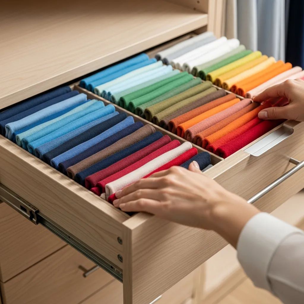 Professional organizer working